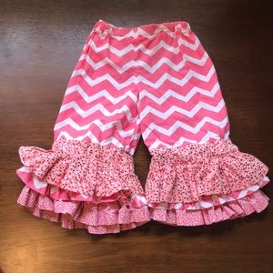 Chevron Flair Ruffle Pants